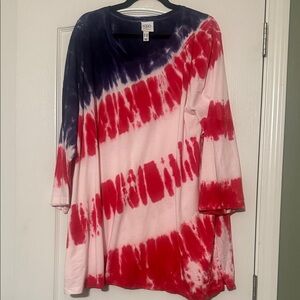 Logo by Lori Goldstein Tie-Dye Long Sleeve Top Women’s Size 4X